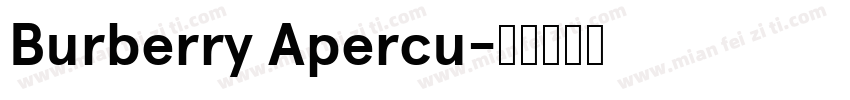 Burberry Apercu字体转换